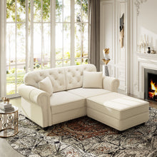 Load image into Gallery viewer, Upholstered Sofa Set With Nailhead Trim And Rolled Armrests, Includes Pillows