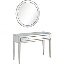 Load image into Gallery viewer, 16.8" x 48" x 32.8" Mirrored Glass Console Table - Silver