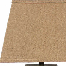 Load image into Gallery viewer, Solid Wood Bedside Table Lamp With Brown Shade - Brown