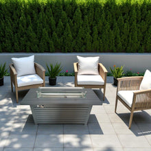 Load image into Gallery viewer, Outdoor Gas Fire Pit Table With Durable Construction And Lid - Gray
