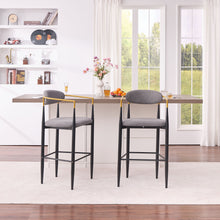 Load image into Gallery viewer, Upholstered Bar Stool With Ergonomic Design (Set of 2)