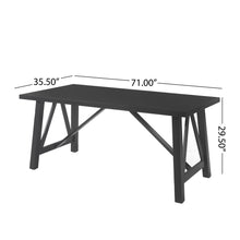 Load image into Gallery viewer, Farmhouse Style Dining Table With Wood Like Top