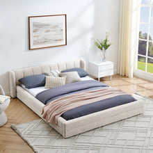 Load image into Gallery viewer, Modern Upholstered Bed Frame With Thick Fabric And Headboard