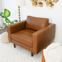 Load image into Gallery viewer, Catherine - Lounge Chair - Brown / Tan