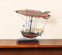 Load image into Gallery viewer, Hand Painted Model Airplane Tabletop Sculpture - Pink / Orange