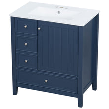 Load image into Gallery viewer, Modern Bathroom Vanity With Sink, 1 Cabinet & 3 Drawers