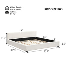Load image into Gallery viewer, Elegant Wide Edge Bed With Soft Upholstered