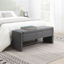 Load image into Gallery viewer, Modern Upholstered Large Bed End Bench With Storage