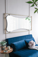 Load image into Gallery viewer, Poppy Mirror With Metal Frame Contemporary Design For Bathroom, Entryway Wall Decor