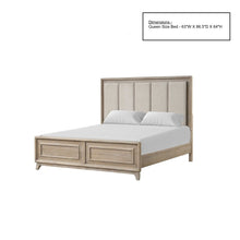 Load image into Gallery viewer, Contemporary Bed With Padded Headboard