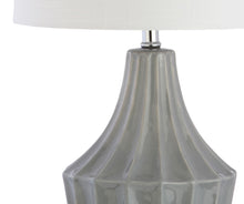 Load image into Gallery viewer, 25" Novelty Table Lamp With Drum Shade - Gray
