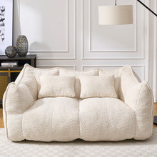 Load image into Gallery viewer, Comfortable Dual Beanbag Chair With High Resilience Foam Core For 2 People