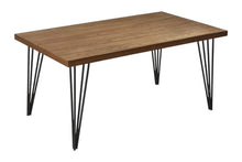 Load image into Gallery viewer, 63" Wood And Metal Dining Table - Brown