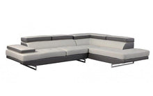 Load image into Gallery viewer, Leather L Shaped 2 Piece Corner Sectional - Gray