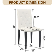 Load image into Gallery viewer, Dining Chairs With Ergonomic Buckle Backrest For Family Dining Rooms