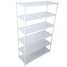 Load image into Gallery viewer, 6 Tier 6000Lbs Capacity Nsf Metal Shelf Wire Shelving Unit, Heavy Duty Adjustable Storage Rack With Wheels & Shelf Liners For Commercial Grade Utility Steel Storage Rack
