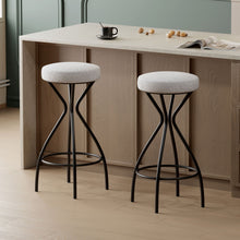 Load image into Gallery viewer, Modern Backless Bar Stools For Kitchen Island (Set of 2)