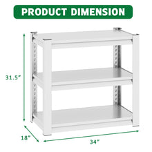Load image into Gallery viewer, Stylish Metal rium Stand For 20 - 30 Gallon Tanks, 3 Tier Adjustable Shelf