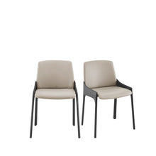 Load image into Gallery viewer, Dining Side Chairs In Leather (Set of 2) - Gray