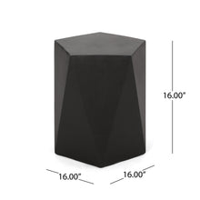 Load image into Gallery viewer, Side Table With Geometric Design