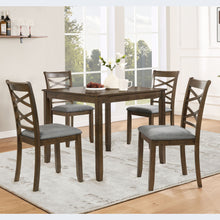 Load image into Gallery viewer, 5 Piece Dining Table Set & 4 Chairs - Walnut