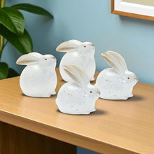 Load image into Gallery viewer, Rabbit Figurines (Set of 4) - White / Brown