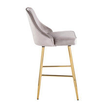 Load image into Gallery viewer, Marcel - Contemporary / Glam Counter Stool (Set of 2) - Gold / Silver