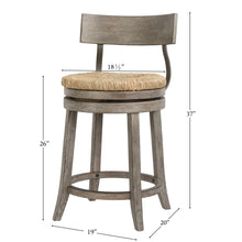 Load image into Gallery viewer, Stool With Natural Seagrass Seat