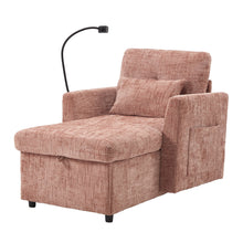 Load image into Gallery viewer, Multifunctional Chenille Recliner Sofa With Storage And Phone Bracket