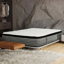 Load image into Gallery viewer, 14" Premium Hybrid Mattress In A Box Plush Gel Memory Foam Top With Cooling Technology - Gray / White - Queen