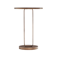 Load image into Gallery viewer, Tareel - Round Accent Table With Open Oval Pedestal - Antique Bronze