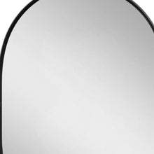 Load image into Gallery viewer, 32" Aluminum Oval Adjustable Tilting Framed Accent Mirror - Black