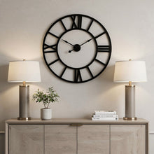 Load image into Gallery viewer, Analog Round Wall Clock (609406) - Black