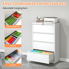 Load image into Gallery viewer, Lateral File Cabinet, Locking Heavy Duty, Anti-Tip Safety Interlock, Vertical Storage For Letter/Legal/A4 Files