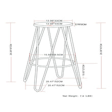 Load image into Gallery viewer, Simeon - Multifunctional Metal Stool With Wood Seat