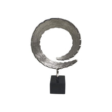 Load image into Gallery viewer, Marble Tabletop Sculpture (354696) - Black / Silver