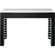 Load image into Gallery viewer, Mirrored Glass Console Table - Silver And Black