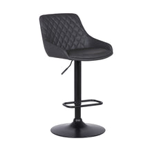 Load image into Gallery viewer, 43.5" Swivel Low Back Adjustable Height Bar Chair - Gray / Black