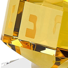 Load image into Gallery viewer, Mouth Blown Dreidel On Stand - Amber
