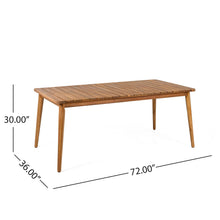 Load image into Gallery viewer, Dining Table 8 Person Outdoor Table, Farmhouse Furniture For Patio, Garden, Backyard - Teak
