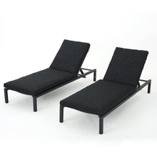 Load image into Gallery viewer, Modern Chaise Lounge With Wate Resistant Fabric Cushions