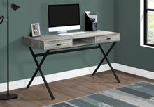 Load image into Gallery viewer, Computer Desk For Home Office, Laptop, Storage Drawers, Glossy Contemporary & Modern