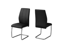 Load image into Gallery viewer, Upholstered Faux Leather Dining Room Side Chairs (Set of 2) - Black
