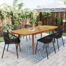 Load image into Gallery viewer, Stackable Outdoor Chairs With Breathable Plastic Backrest (Set of 2)