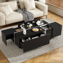 Load image into Gallery viewer, Extendable Coffee Table With 2 Hidden Storage Space And 2 Drawers For Living Room