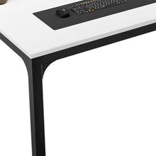 Load image into Gallery viewer, Wood Iron Dining Table - White / Black