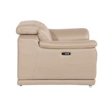 Load image into Gallery viewer, Genuine Leather Wall Hugger Power Recliner With USB - Beige