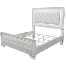 Load image into Gallery viewer, 3 Piece Bedroom Set, Bed With LED Lights And 2 Nightstands