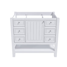 Load image into Gallery viewer, 36" Bathroom Vanity With 1 Cabinet And 3 Drawers 1, Storage Solution - White