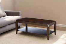 Load image into Gallery viewer, Solid Wood Coffee Table With Shelf And End Tables (Set of 3) - Brown